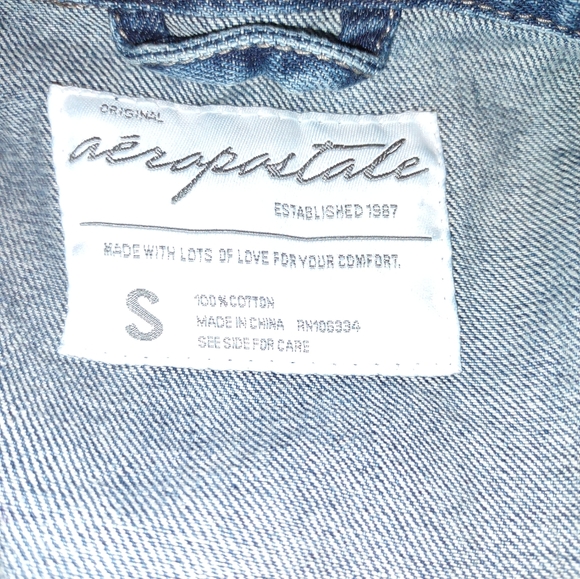 Aeropostale Jean Jacket S/P - Picture 10 of 11